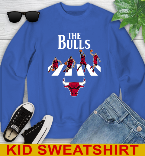 NBA Basketball Chicago Bulls The Beatles Rock Band Shirt Youth Sweatshirt 6