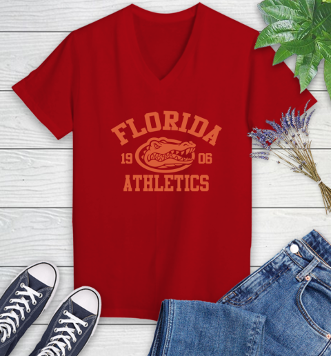 Blue Shirt in Football Women's V-Neck T-Shirt 12