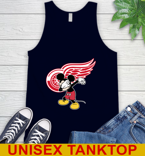 Detroit Red Wings NHL Hockey Dabbing Mickey Disney Sports Tank Top 3