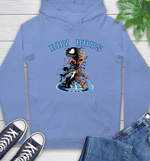 MLB Tampa Bay Rays Baseball Venom Groot Guardians Of The Galaxy Hoodie 11