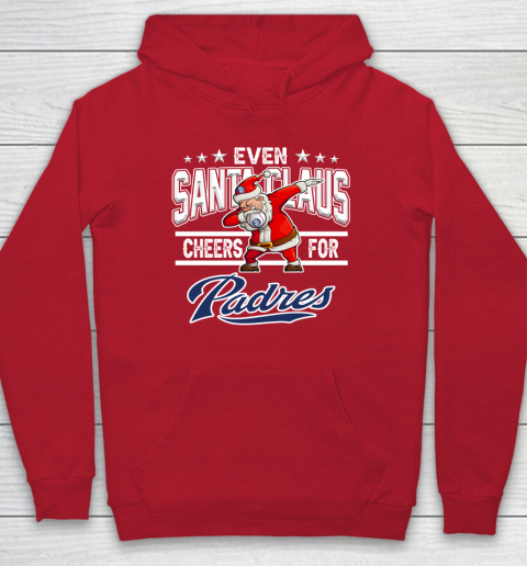 San Diego Padres Even Santa Claus Cheers For Christmas MLB Hoodie 7