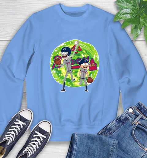 MLB Atlanta Braves Rick And Morty Baseball Sports Sweatshirt 11