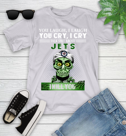 NHL Talk Shit About Winnipeg Jets I Kill You Achmed The Dead Terrorist Jeffrey Dunham Hockey Youth T-Shirt 4