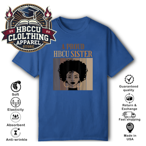 r6se a proud hbcu sister classic t shirt 2 front royal HBCU Clothing Apparel