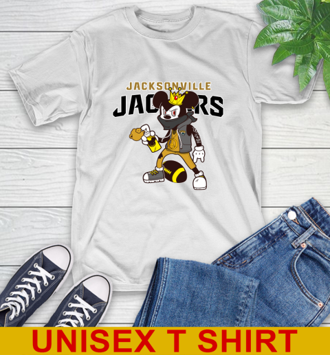 Jacksonville Jaguars NFL Football Mickey Peace Sign Sports T-Shirt