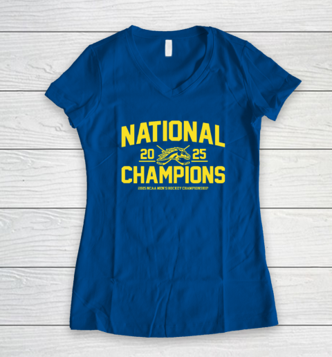 Western Michigan 2025 National Champions Women's V-Neck T-Shirt 5