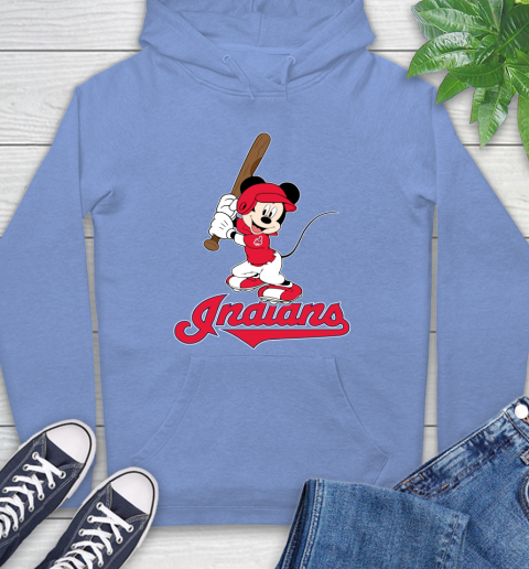MLB Baseball Cleveland Indians Cheerful Mickey Mouse Shirt Hoodie 12