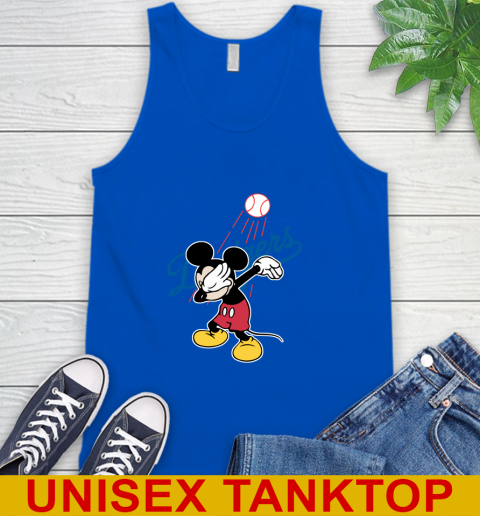 Los Angeles Dodgers MLB Baseball Dabbing Mickey Disney Sports Tank Top 5