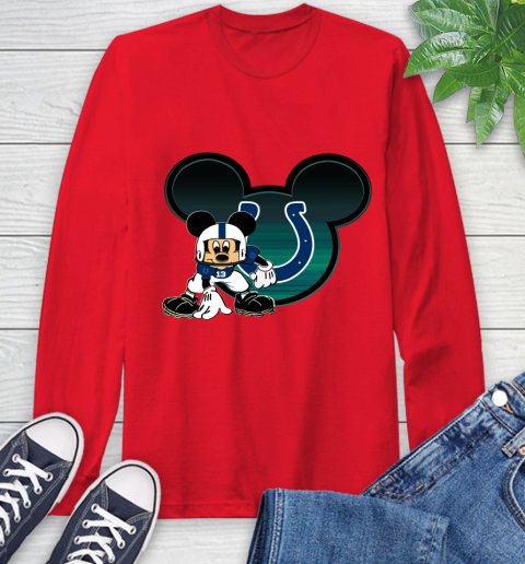 NFL Indianapolis Colts Mickey Mouse Disney Football T Shirt Long Sleeve T-Shirt 10