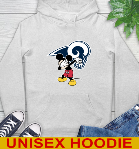 Los Angeles Rams NFL Football Dabbing Mickey Disney Sports Hoodie