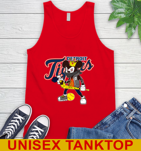 Detroit Tigers MLB Baseball Mickey Peace Sign Sports Tank Top 6