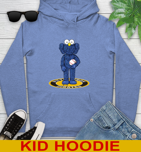 MLB Baseball Pittsburgh Pirates Kaws Bff Blue Figure Shirt Youth Hoodie 12