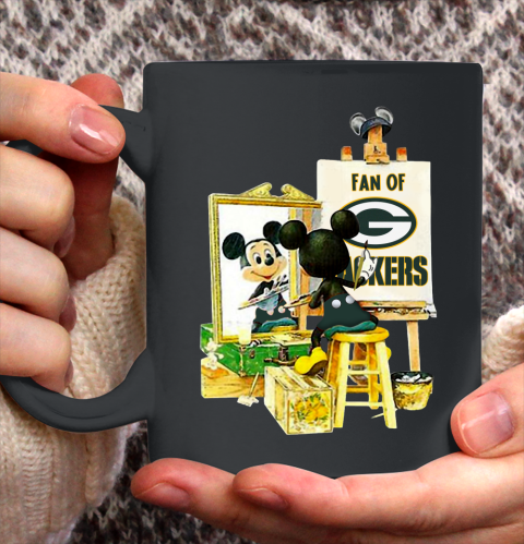 NFL Football Green Bay Packers Mickey Drawing Shirt 136