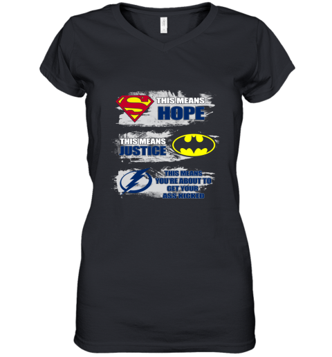 Tampa bay Lightning Kick Your Ass Women's V-Neck T-Shirt