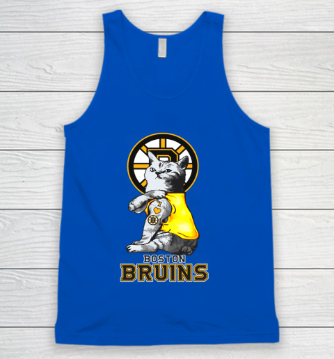 NHL My Cat Loves Boston Bruins Hockey Tank Top 4