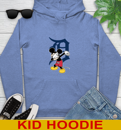 Detroit Tigers MLB Baseball Dabbing Mickey Disney Sports Youth Hoodie 12
