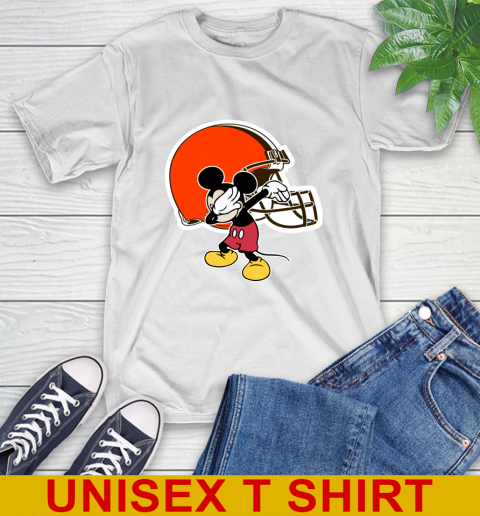 Cleveland Browns NFL Football Dabbing Mickey Disney Sports T-Shirt