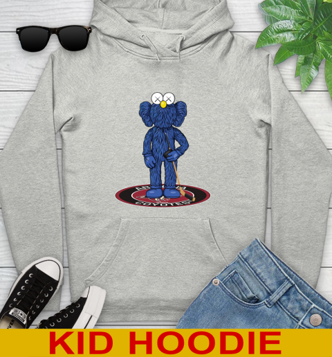 NHL Hockey Arizona Coyotes Kaws Bff Blue Figure Shirt Youth Hoodie