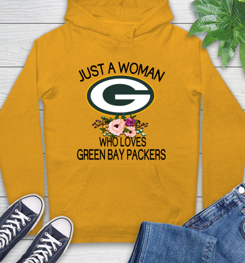 NFL Just A Woman Who Loves Green Bay Packers Football Sports Hoodie 2