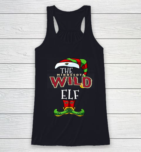 Minnesota Wild Christmas ELF Funny NHL Racerback Tank 7