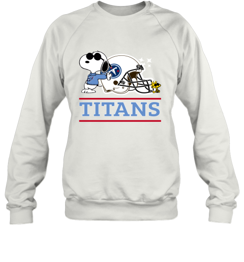 The Tennessee Titans Joe Cool And Woodstock Snoopy Mashup Sweatshirt