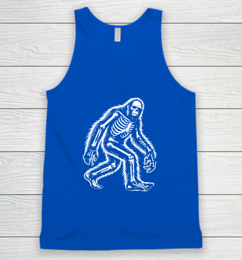 Funny Bigfoot Sasquatch Halloween Skeleton Tank Top 3