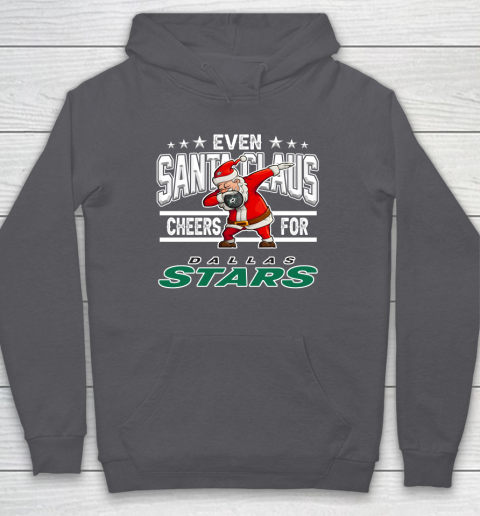 Dallas Stars Even Santa Claus Cheers For Christmas NHL Hoodie 4