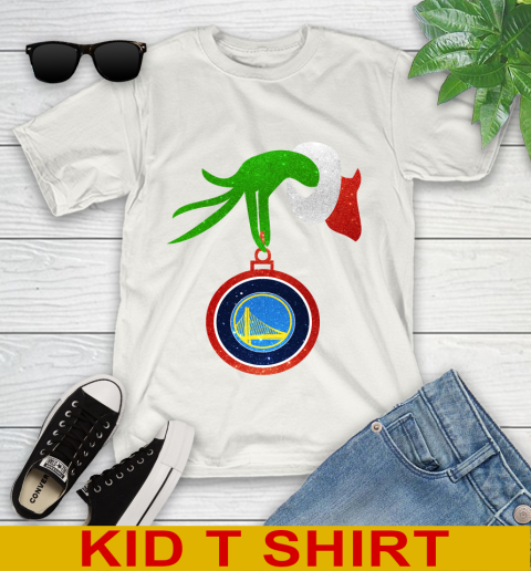 Golden State Warriors Grinch Merry Christmas NBA Basketball Youth T Shirt Tee For Sports