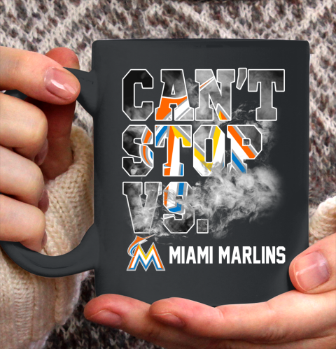 MLB Miami Marlins Baseball Can't Stop Vs Marlins Ceramic Mug 11oz