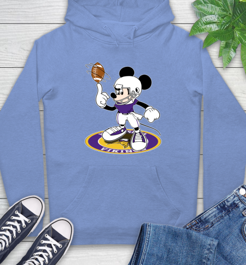 NFL Football Minnesota Vikings Cheerful Mickey Disney Shirt Hoodie 12