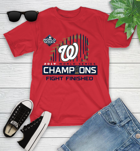 Finish The Fight Washington Nationals World Series Youth T-Shirt 13