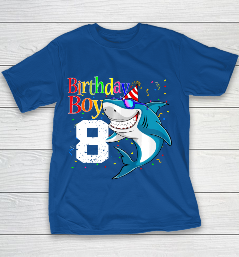 Kids 8th Birthday Boy Shark Shirts 8 Jaw Some Four Tees Boys 8 Years Old Youth T-Shirt 6