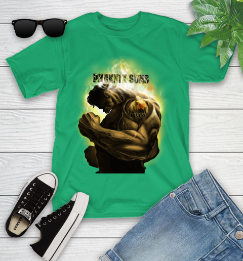 Phoenix Suns NBA Basketball Hulk Marvel Avengers Sports Youth T-Shirt 8