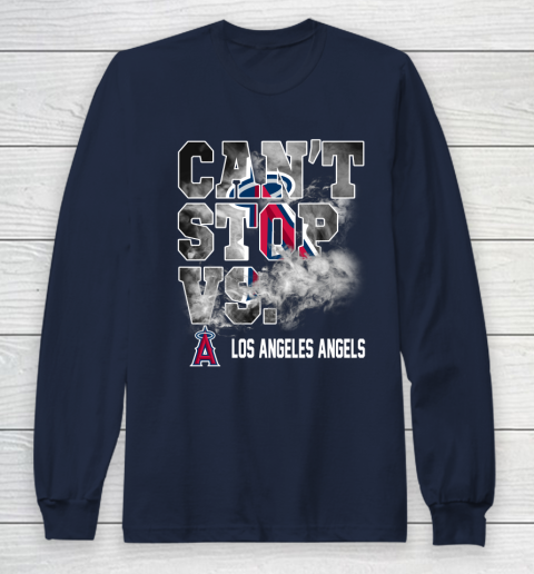 MLB Los Angeles Angels Baseball Can't Stop Vs Los Angeles Angels Long Sleeve T-Shirt 2