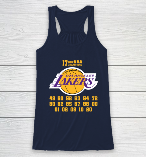 Los Angeles Lakers Finals Champions 17 Time Nba Champions Racerback Tank 8