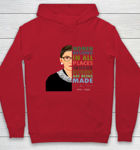 RBG Women Belong In All Places Ruth Bader Ginsburg Hoodie 6