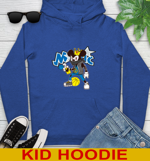 Orlando Magic NBA Basketball Mickey Peace Sign Sports Youth Hoodie 10