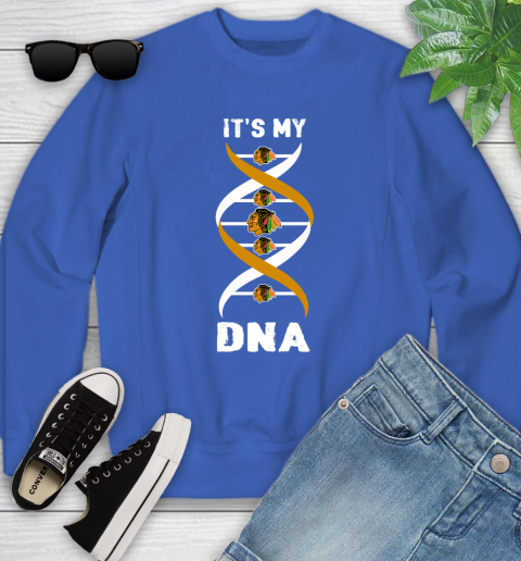 Chicago Blackhawks NHL Hockey It's My DNA Sports Youth Sweatshirt 7
