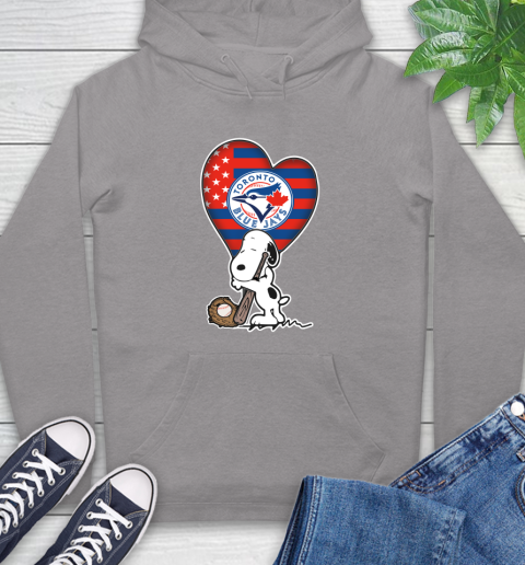 Toronto Blue Jays MLB Baseball The Peanuts Movie Adorable Snoopy Hoodie 6