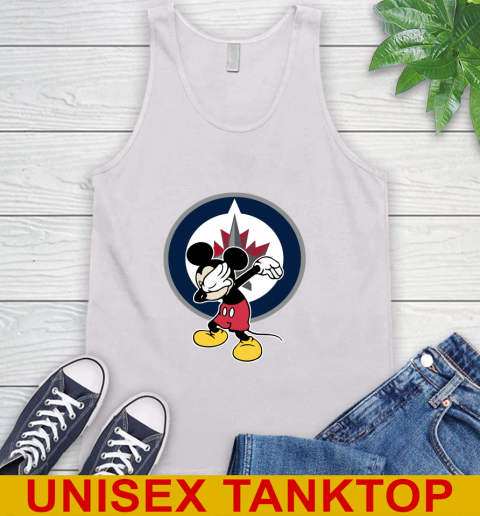 Winnipeg Jets NHL Hockey Dabbing Mickey Disney Sports Tank Top