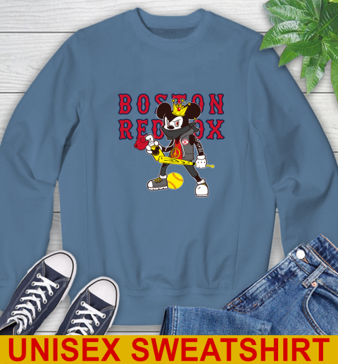 Boston Red Sox MLB Baseball Mickey Peace Sign Sports Sweatshirt 8