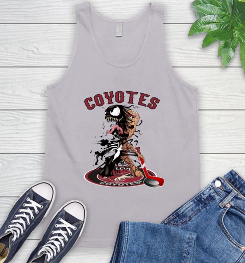 NHL Arizona Coyotes Hockey Venom Groot Guardians Of The Galaxy Tank Top 4