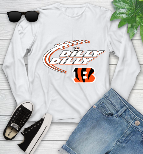 NFL Cincinnati Bengals Dilly Dilly Football Sports Youth Long Sleeve