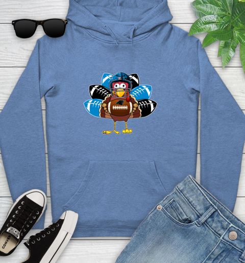 Carolina Panthers Turkey Thanksgiving Day Youth Hoodie 12