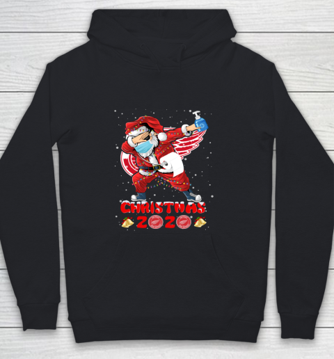 Detroit Red Wings Funny Santa Claus Dabbing Christmas 2020 NHL Youth Hoodie