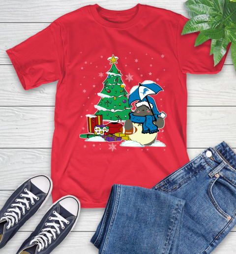 Detroit Lions NFL Football Cute Tonari No Totoro Christmas Sports T-Shirt 11