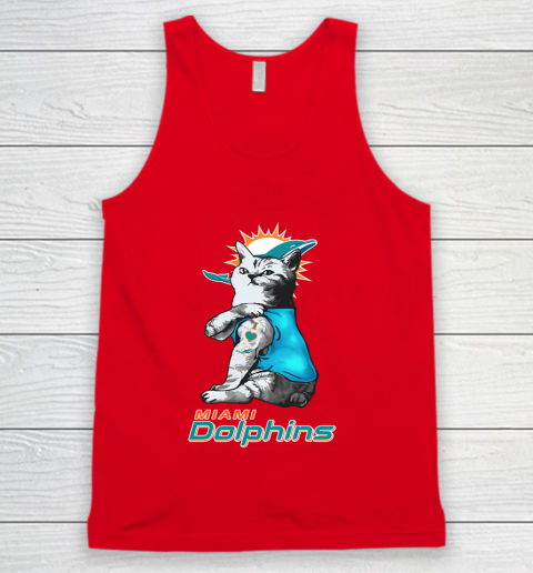 NFL Football My Cat Loves Miami Dolphins Tank Top 5