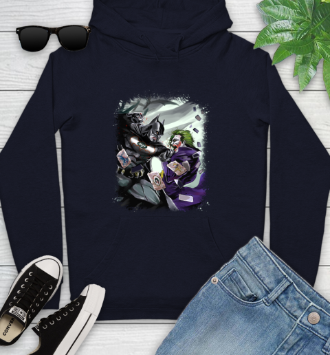 New York Jets NFL Football Batman Fighting Joker DC Comics Youth Hoodie 5 New York Jets NFL Football Batman Fighting Joker DC Comics Youth Hoodie - Image 5