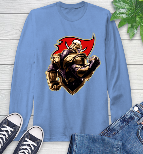 NFL Thanos Avengers Endgame Football Sports Tampa Bay Buccaneers Long Sleeve T-Shirt 11