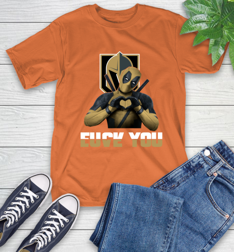 NHL Vegas Golden Knights Deadpool Love You Fuck You Hockey Sports T-Shirt 4